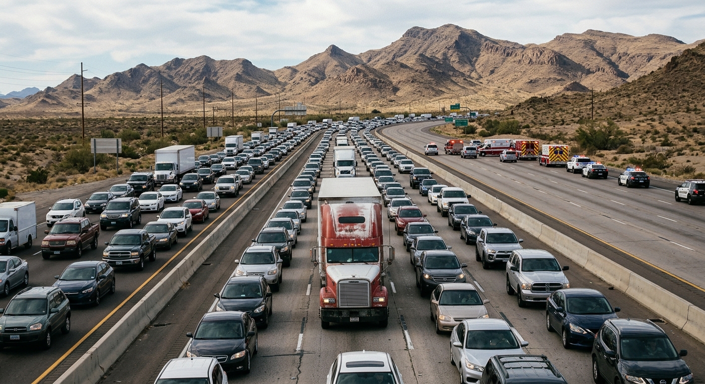 Deadly Semi Crash on Interstate 215 Brings Traffic Chaos in Taylorsville
