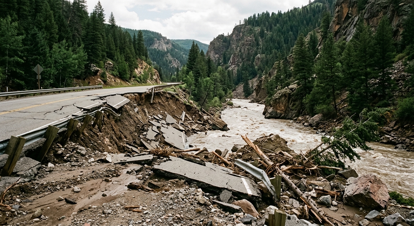 Severe Flooding Causes SR-153 Damage and Prolonged Highway Closure in Utah